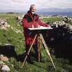 Muck, Sean Bhaile. Township. Plane table survey in progress (Ian Parker).