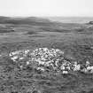 Muck, Fionn-aird. Hut (NM 4165 7869), pen and lazy beds. View from W.