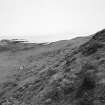 Muck, Fionn-aird. Huts and lazy beds. View from NNW.