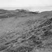 Muck, Fionn-aird. Huts and lazy beds. View from NNW.