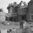 General view of exterior of Claypotts Castle, Dundee. 