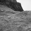 Eigg, Poll Duchaill, Fort. View of entrance from NE.