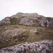 Eigg, An Sgurr, Fort. View of wall from W.
