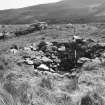 Excavation photograph : kiln on East Lix, possibly converted from corn-drying to lime burning.