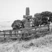 View of cross from NE.