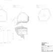 HES survey drawing: Braefoot Battery blockhouses (plans of 1-3 Inner and 2 Outer)