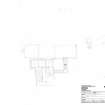 HES survey drawing: Plan of Charles Hill Battery gun emplacement (store, control tower)