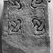 Reverse of cross-slab, Kirriemuir no.5.
Stone held in the Meffan Institute, Forfar.