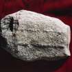 Reverse of cross-incised stone.
Stone held in the Meffan Institute, Forfar.