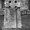 Aberlemno no 2, the Churchyard Stone.
View of face of stone.	