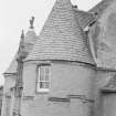 General view of turret on Meldrum Tower, Fyvie Castle.