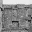 View of garden wall, Edzell Castle.