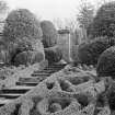 General view of formal garden, Airlie Castle.