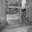 Detail of garden gate, Airlie Castle.