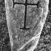 Inverneill House. Early Christian cross-marked stone (Obverse BJ1 with flash).