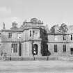 General view of Poltalloch House in gutted state.