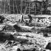 Excavation photograph : view of site showing timbers