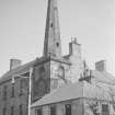 View of Tolbooth steeple, Banff, from South West.