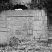 Detail of blocked up door, Kilbirnie Castle.