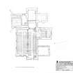 Abercorn Church: pencil survey drawing showing ground floor plan