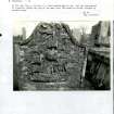 Photographs and research notes relating to graveyard monuments in Collace Churchyard, Perthshire.		