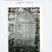 Photographs and research notes relating to graveyard monuments in Coupar Angus Churchyard, Perthshire.		