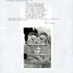 Photographs and research notes relating to graveyard monuments in Dron Churchyard, Perthshire.		