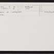 Unst, Tafts Of Coppister, HP50NE 7, Ordnance Survey index card, Recto
