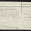 Yell, Sands Of Breckon, HP50NW 1, Ordnance Survey index card, page number 1, Recto