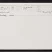 Unst, Gunnister, HP50SE 11, Ordnance Survey index card, Recto