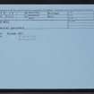 Unst, Blue Mull, HP50SE 19, Ordnance Survey index card, Recto