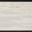 Yell, West-A-Firth, HP50SW 14, Ordnance Survey index card, Recto