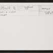 Yell, West-A-Firth, HP50SW 14, Ordnance Survey index card, Recto