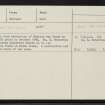 Unst, HP60NW 7, Ordnance Survey index card, Recto