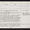 Unst, Colvadale, HP60SW 4, Ordnance Survey index card, page number 1, Recto
