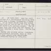 Unst, Framgord, HP60SW 24, Ordnance Survey index card, Recto