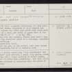Unst, Cross Ness, HP61SE 2, Ordnance Survey index card, page number 1, Recto