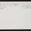 Unst, Haroldswick, Chapel And Burial-Ground, HP61SW 3, Ordnance Survey index card, Recto