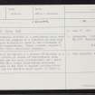 Foula, Crougar, HT94SE 2, Ordnance Survey index card, Recto
