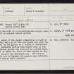Mid Walls, HU14NE 1, Ordnance Survey index card, Recto
