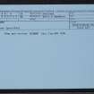 Norby, HU15NE 5, Ordnance Survey index card, Recto