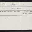 Papa Stour, Tiptans, HU15NE 18, Ordnance Survey index card, Recto