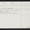 Papa Stour, The Dale, HU16SE 14, Ordnance Survey index card, Recto