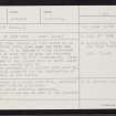 Laidie Hill, HU24NE 7, Ordnance Survey index card, Recto