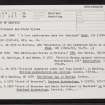 Ness Of Gruting, HU24NE 12, Ordnance Survey index card, page number 1, Recto