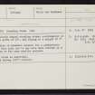 Stanesland, HU24NW 2, Ordnance Survey index card, Recto
