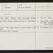 Green Knowe, Breibister, HU24NW 8, Ordnance Survey index card, Recto