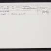 Breibister, HU24NW 24, Ordnance Survey index card, Recto