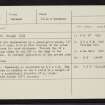 Footabrough, HU24NW 27, Ordnance Survey index card, Recto