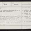 Westerwick, HU24SE 1, Ordnance Survey index card, Recto